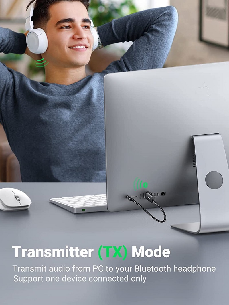 Ugreen 60300 Bộ nhận, phát tín hiệu âm thanh qua Bluetooth 5.1 (Tranmitter/Receiver)